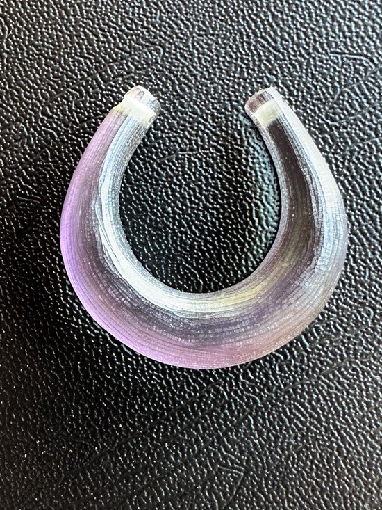 Alexis Bittar Jewelry - Alexis Bittar Lucite Purple and Black Horseshoe